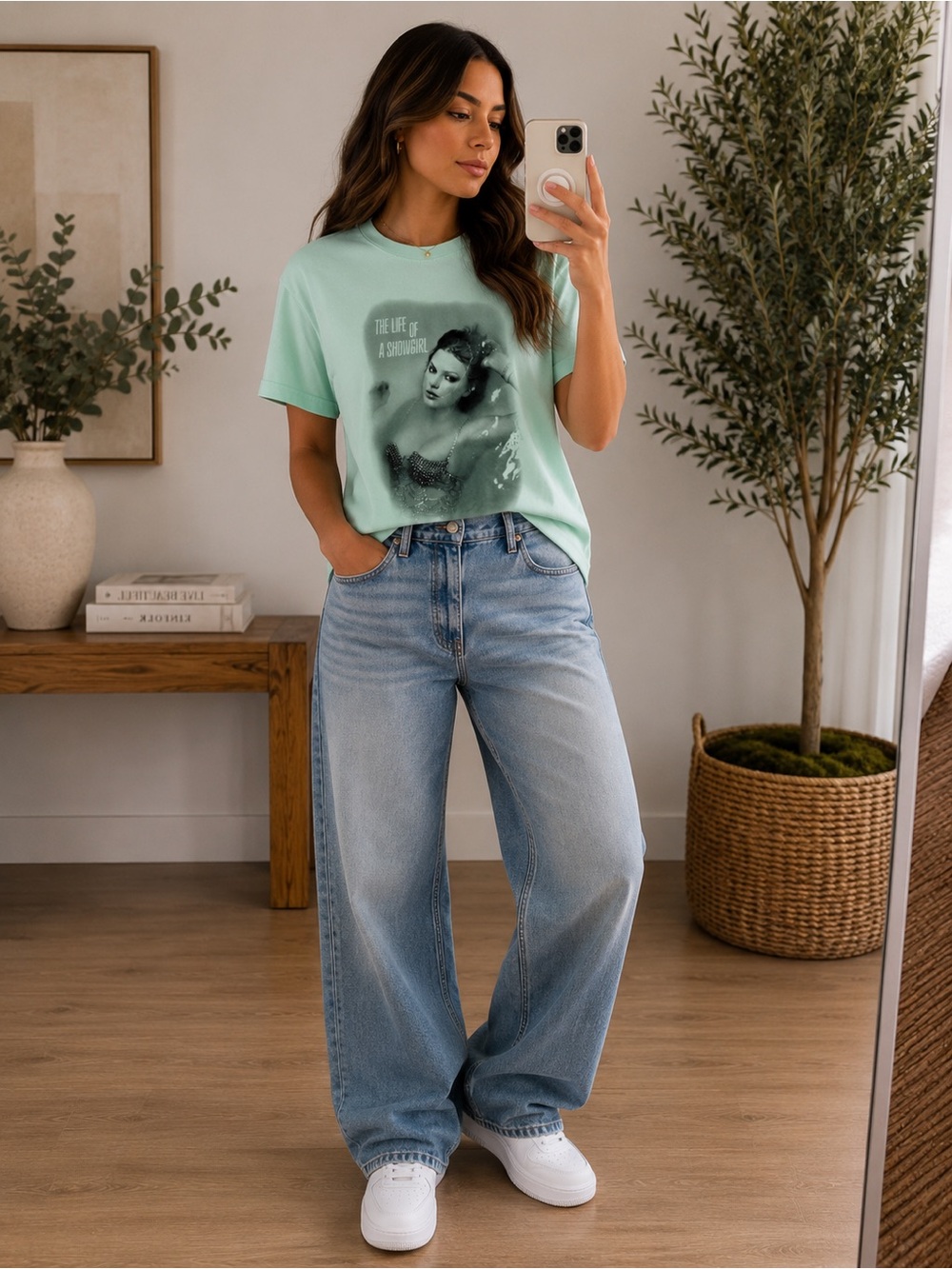 Taylor Swift "The Life of a Showgirl" Mint T-Shirt